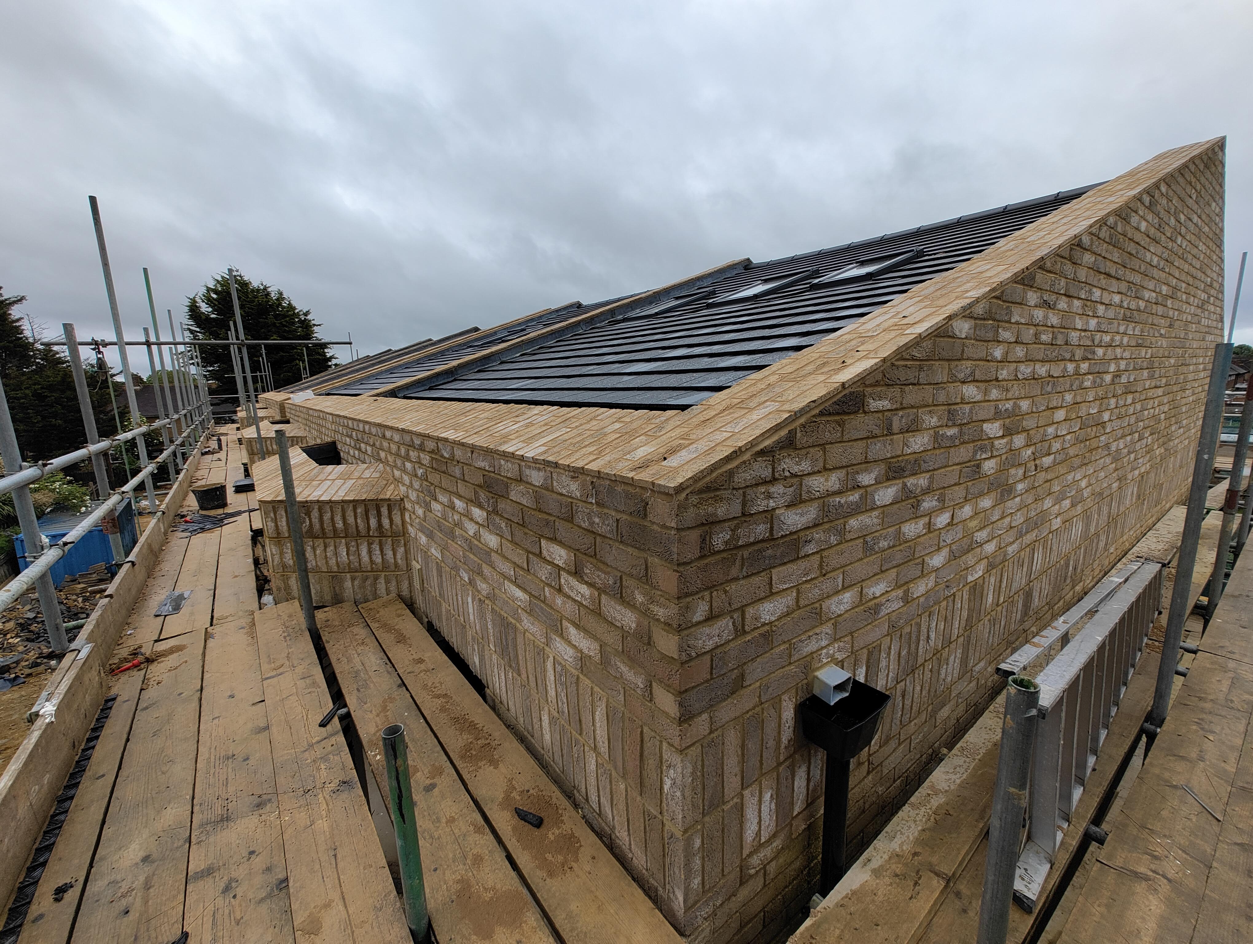 Roof gable end