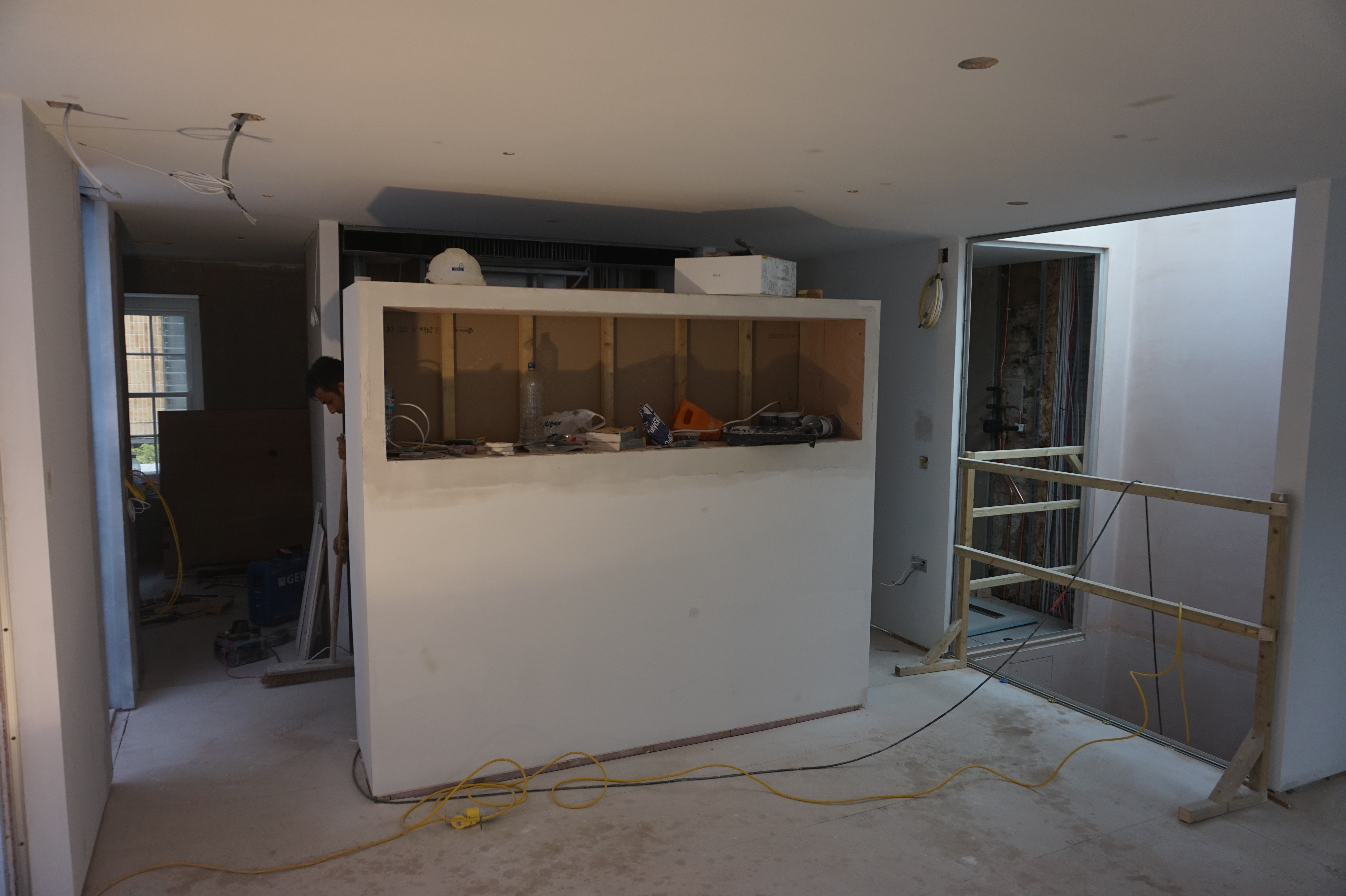 Kitchen island second fix