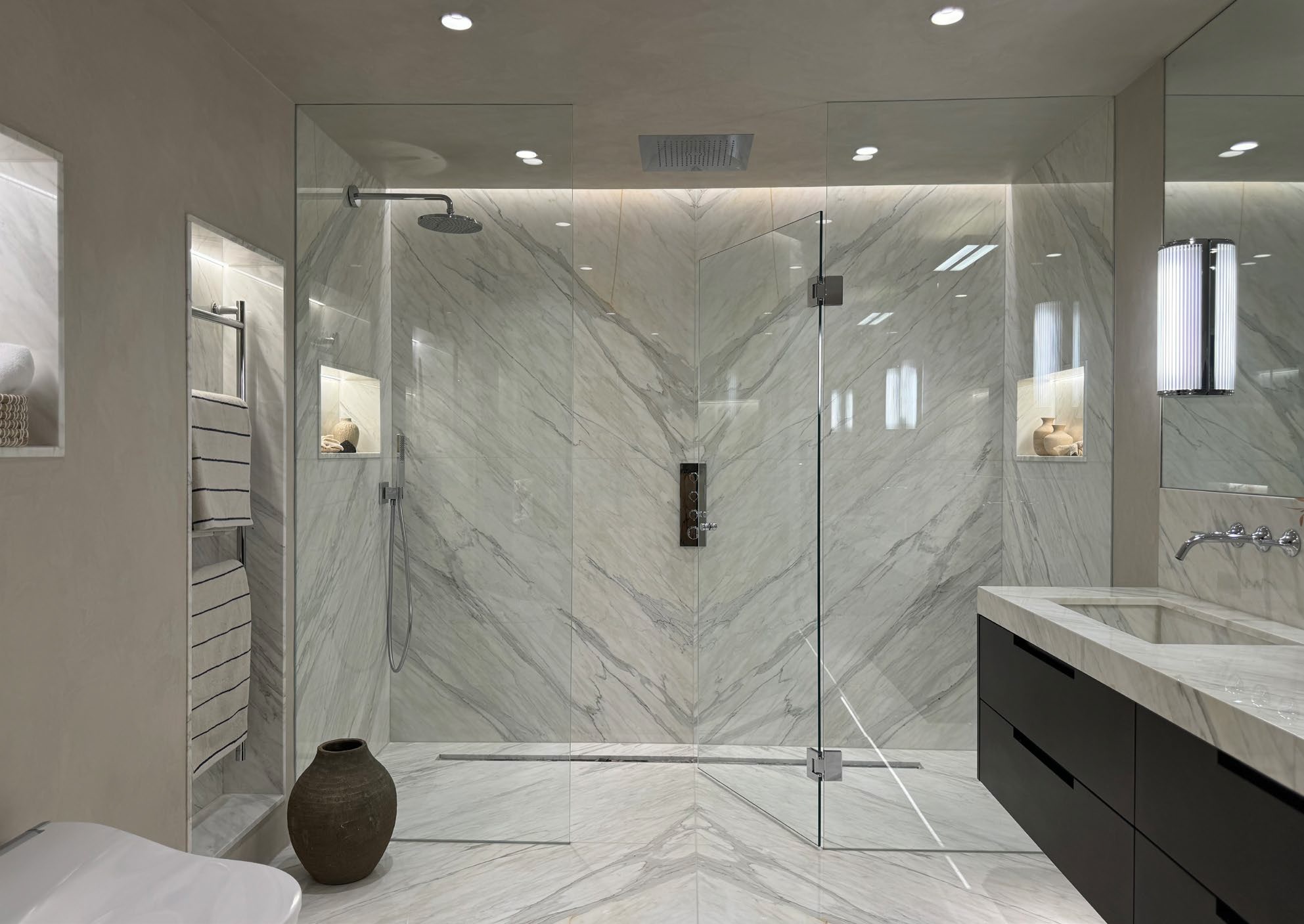 Marble bathroom