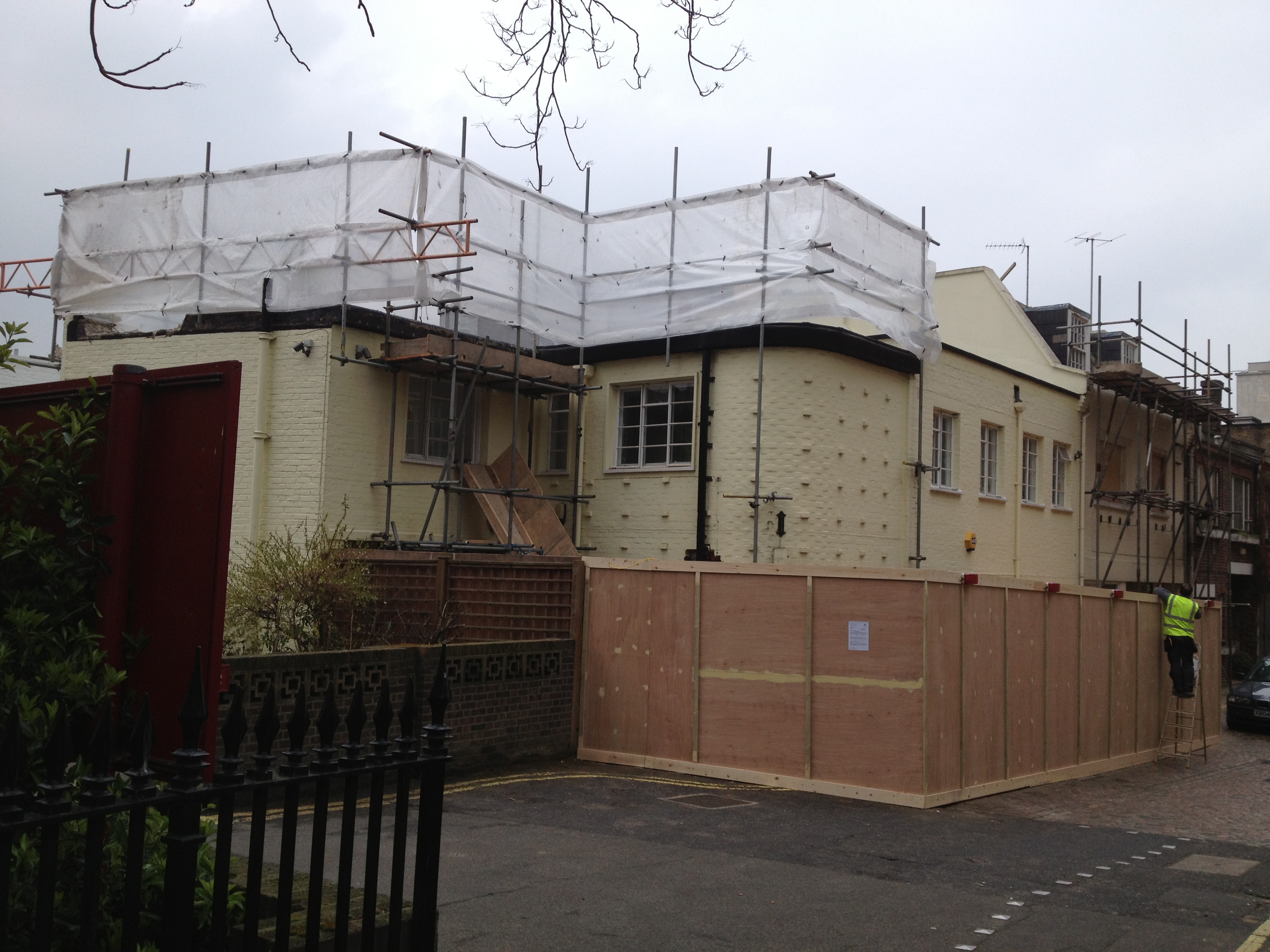 Exterior hoarding