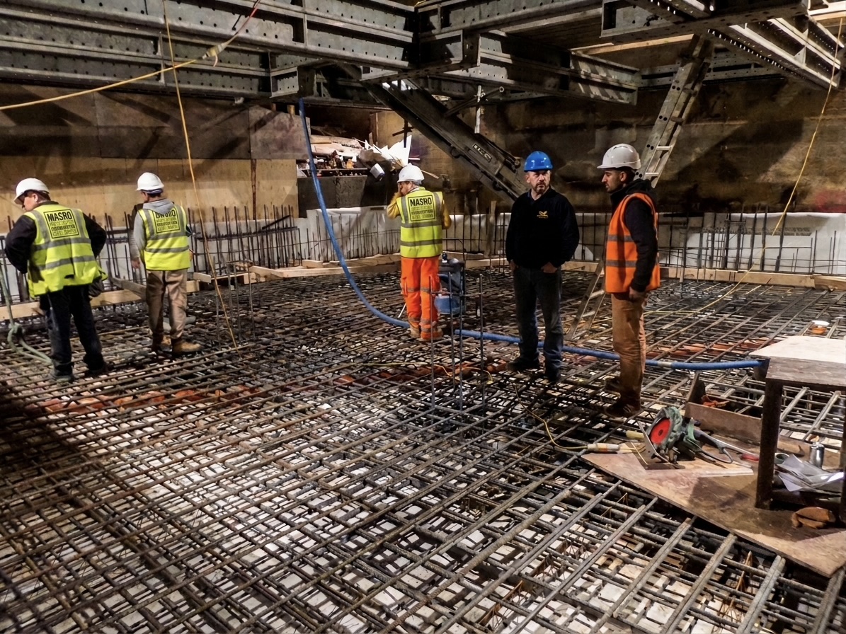 Basement rebar